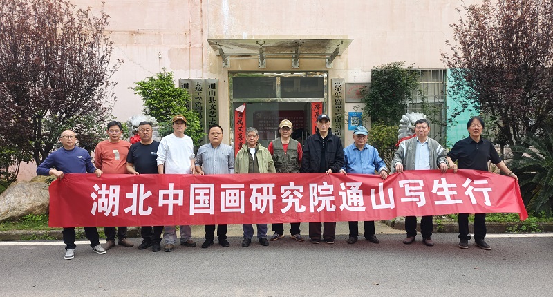 湖北中国画研究院2026春季公益写生通山行活动圆满启幕
